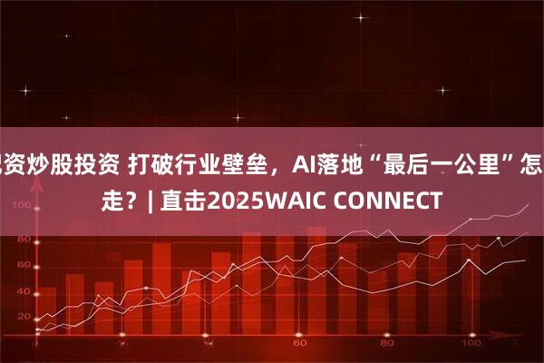 配资炒股投资 打破行业壁垒，AI落地“最后一公里”怎么走？| 直击2025WAIC CONNECT